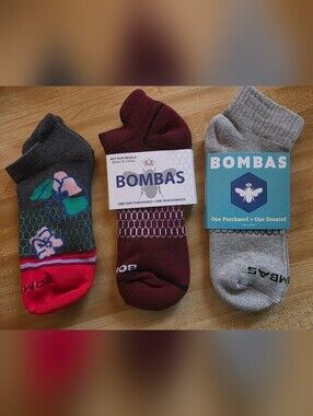 New-Bombas Women/Men 3 Pair Performance Socks #SOK3